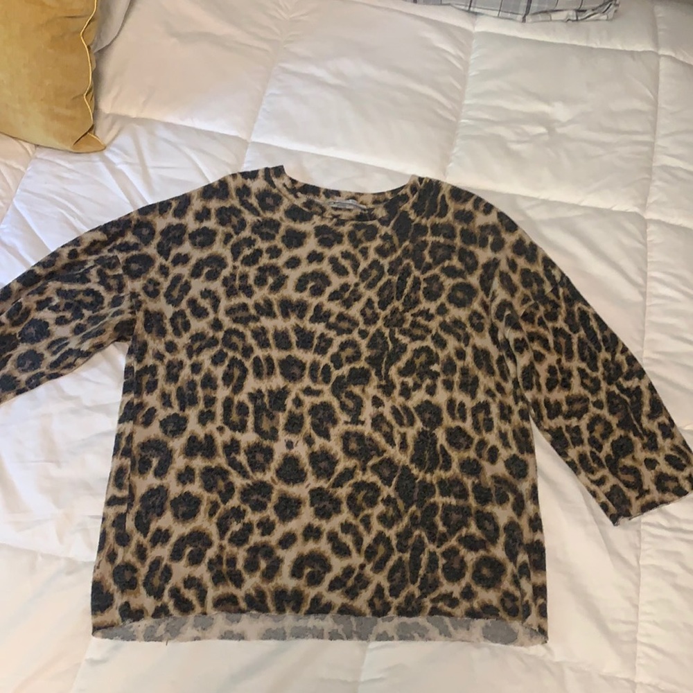 Long sleeve Zara cheetah print